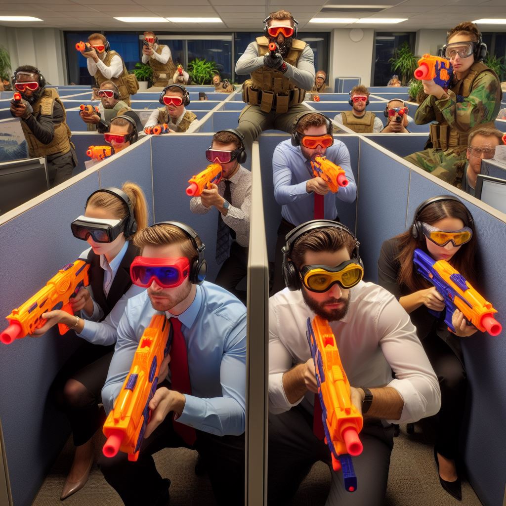 Nerf Gun Battle